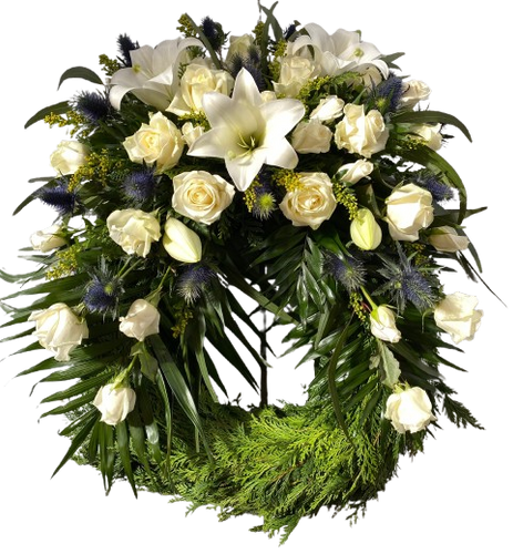 40cm hefðbundinn útfararkrans - VELDU LIT