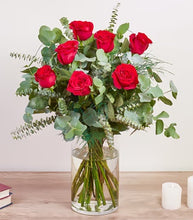 Load image into Gallery viewer, Rósavendir rauðir með grænu - VELDU STÆRÐ