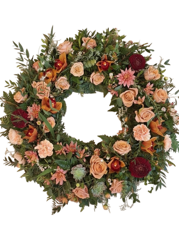 60cm útfararkrans - VELDU LIT