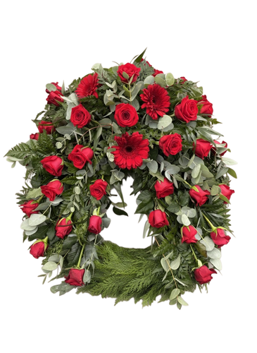 60cm hefðbundinn útfararkrans - VELDU LIT