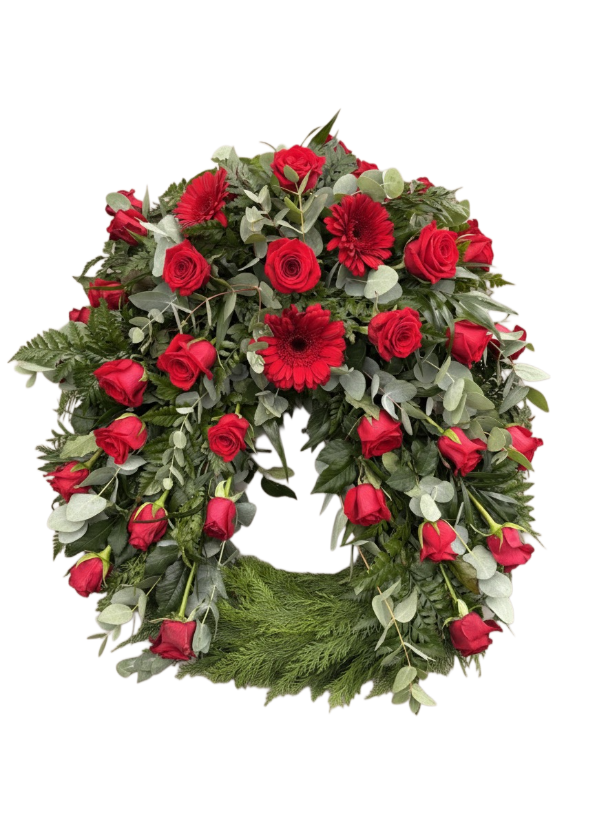 60cm hefðbundinn útfararkrans - VELDU LIT