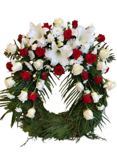 Load image into Gallery viewer, 60cm hefðbundinn útfararkrans - VELDU LIT