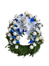 Load image into Gallery viewer, 60cm hefðbundinn útfararkrans - VELDU LIT