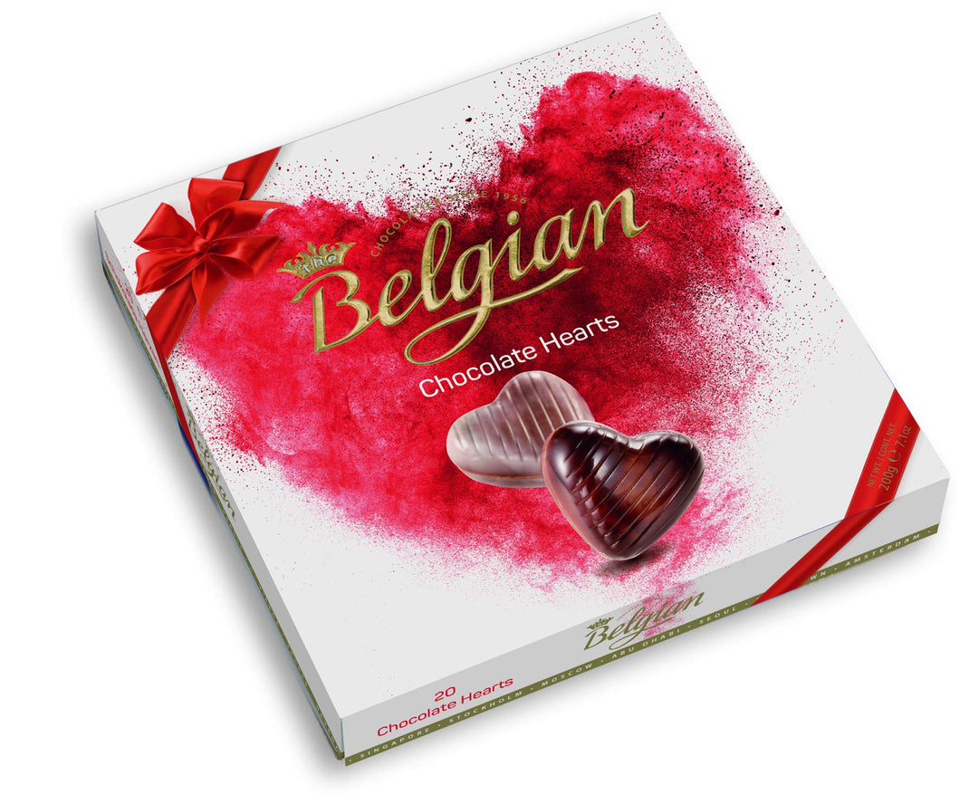 Belgian Chocolate Hearts konfekt