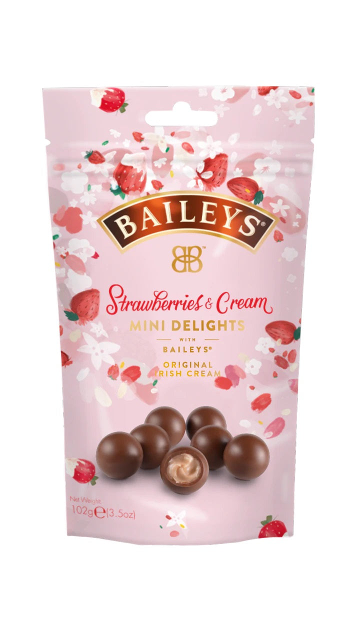 Baileys súkkulaðitrufflur í poka, jarðarberja og rjóma