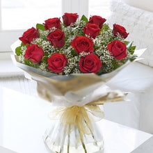 Load image into Gallery viewer, Rósavendir rauðir með brúðarslöri - VELDU STÆRÐ