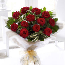 Load image into Gallery viewer, Rósavendir rauðir með grænu - VELDU STÆRÐ